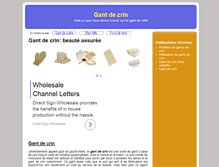 Tablet Screenshot of gantdecrin.com